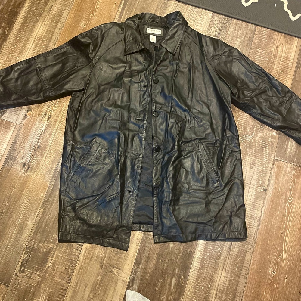 Preston and York Leather Coat 2X